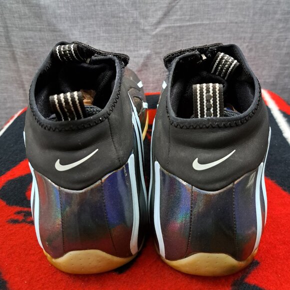 %Size 11.5 Nike Air Flightposite Black Topaz Mist Blue A09378-001 Men / A 16 main image 13